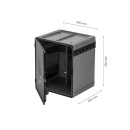 Cleaning Cabinet Set 4-parts - Dark Grey