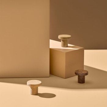 Cabinet Knob Circum - 33mm - Untreated Oak