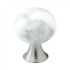 Cabinet Knob Bead Straight - Carrara Marble Cabinet Knob Bead Straight - Carrara Marble