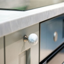Cabinet Knob Bead Straight - Carrara Marble