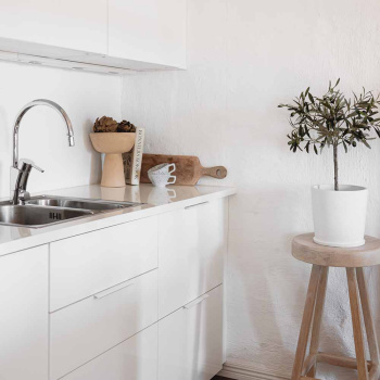Profile Handle Edge Straight - White Lacquered