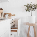 Profile Handle Edge Straight - 200mm - White Lacquered