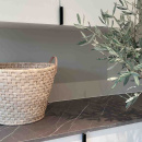 Profile Handle Edge Straight - 40mm - Brushed Black