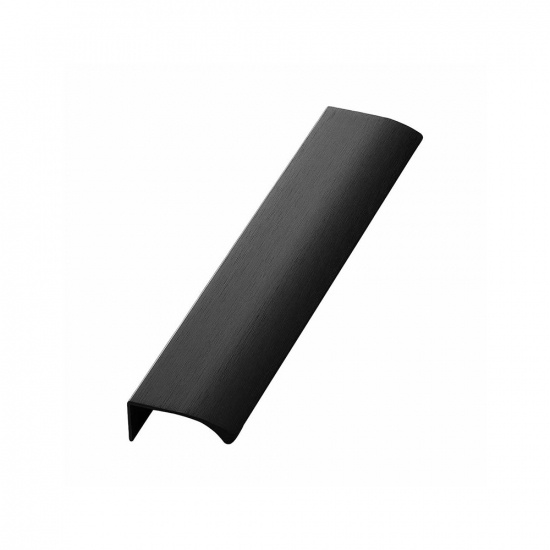 Profile Handle Edge Straight - 200mm - Brushed Black