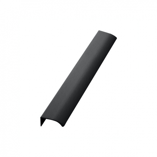 Profile Handle Edge Straight - 350mm - Brushed Black
