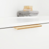 Profile Handle Edge Straight - 200mm - Brushed Brass