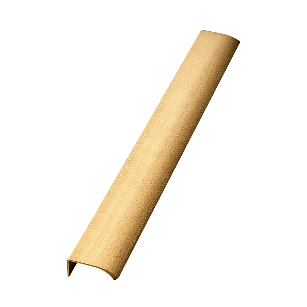 Profile Handle Edge Straight - 350mm - Brushed Brass