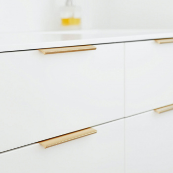 Profile Handle Edge Straight - 350mm - Brushed Copper