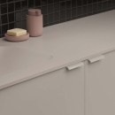 Profile Handle Edge Straight - 100mm - White Lacquered
