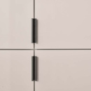 Profile Handle Edge Straight - 100mm - Brushed Black