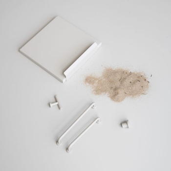 Edge Pull Handle Side - Chalk Grey