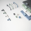Cabinet Knob T Viva - Storm Blue