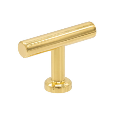 Cabinet Knob T Viva - Polished Brass in the group Cabinet Knobs / Show all cabinet knobs / T-Knobs at Beslag Online (304400-11)