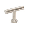 Cabinet Knob T Viva - Brushed Stainless Steel