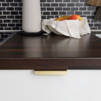 Edge Pull Handle Roundy - Brushed Brass