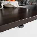 Edge Pull Handle Roundy - Brushed Black