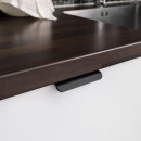 Edge Pull Handle Roundy - Brushed Black