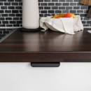 Edge Pull Handle Roundy - Brushed Black