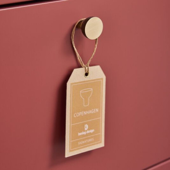Cabinet Knob Copenhagen - 25mm - Raw/Polished Brass