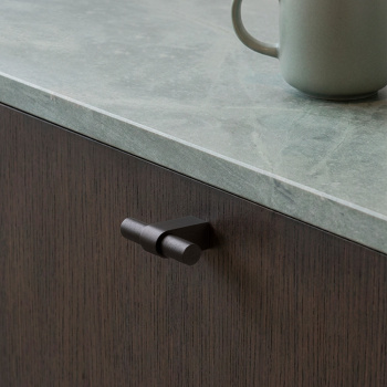 Cabinet Knob T Trace - Dark Bronze