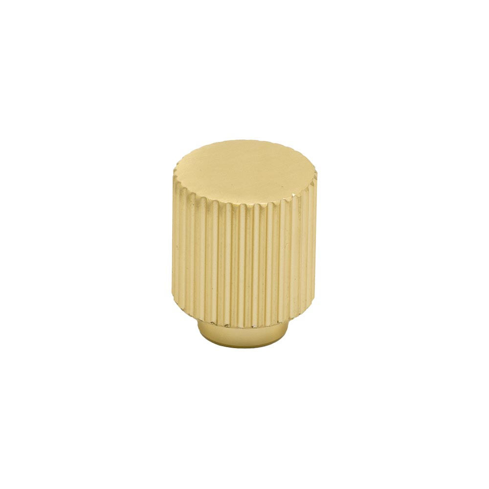 Cabinet Knob Helix Stripe - 20mm - Brass