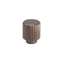 Cabinet Knob Helix Stripe - 20mm - Dark Bronze