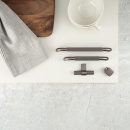 Cabinet Knob Helix Stripe - 20mm - Dark Bronze