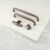 Cabinet Knob Helix Stripe - 20mm - Dark Bronze