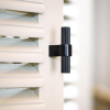 Cabinet Knob T Helix Stripe - Matte Black