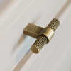 Cabinet Knob T Helix Stripe - Antique Bronze