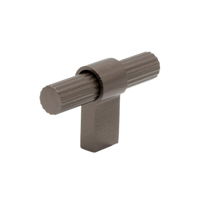 Cabinet Knob T Helix Stripe - Dark Bronze in the group Cabinet Knobs / Show all cabinet knobs / T-Knobs at Beslag Online (309214-11)