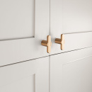 Cabinet Knob T Fusion - Brushed Brass