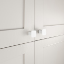 Cabinet Knob Prism - 32x32mm - Matte White