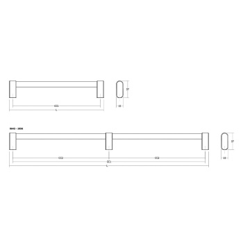 Handle Linkk - Stainless Steel Look