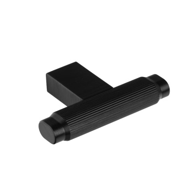 Cabinet Knob T Brooklyn - Brushed Black in the group Cabinet Knobs / Show all cabinet knobs / T-Knobs at Beslag Online (317540-11)