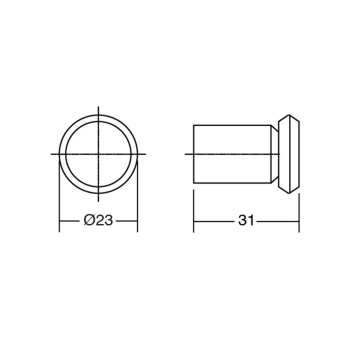 Knob Fase - Brushed Bronze