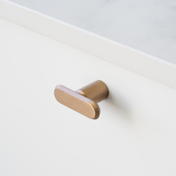 Knob T Fase - Dark Brushed Brass