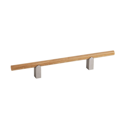 Handle Kumo Wood - Oak/Stainless Steel Look in the group News at Beslag Online (317705-11-V)