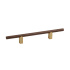 Handle Kumo Wood - Walnut/Brushed Brass Handle Kumo Wood - Walnut/Brushed Brass
