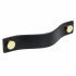 Black leather handle with brass from Beslag Design