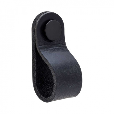 Loop Round - Black Leather/Black in the group Outlet at Beslag Online (333224-11)