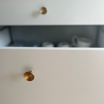 Cabinet Knob Sture - 28mm - Brushed Untreated Brass