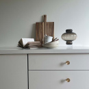 Cabinet Knob Sture - 28mm - Brushed Untreated Brass