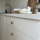 Cabinet Knob Sture - 28mm - Brushed Untreated Brass