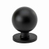 Cabinet knob Solliden in matte black from Beslag Design