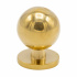 Cabinet Knob Solliden - Polished Untreated Brass Knob Solliden in polished untreated brass from Beslag Design