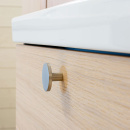 Cabinet Knob Como Big - Stainless Steel Finish