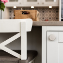 Cabinet Knob Como Big - Stainless Steel Finish