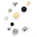 Cabinet Knob Como Big - Stainless Steel Finish