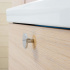 Cabinet knob Como Big in chrome from Beslag Design